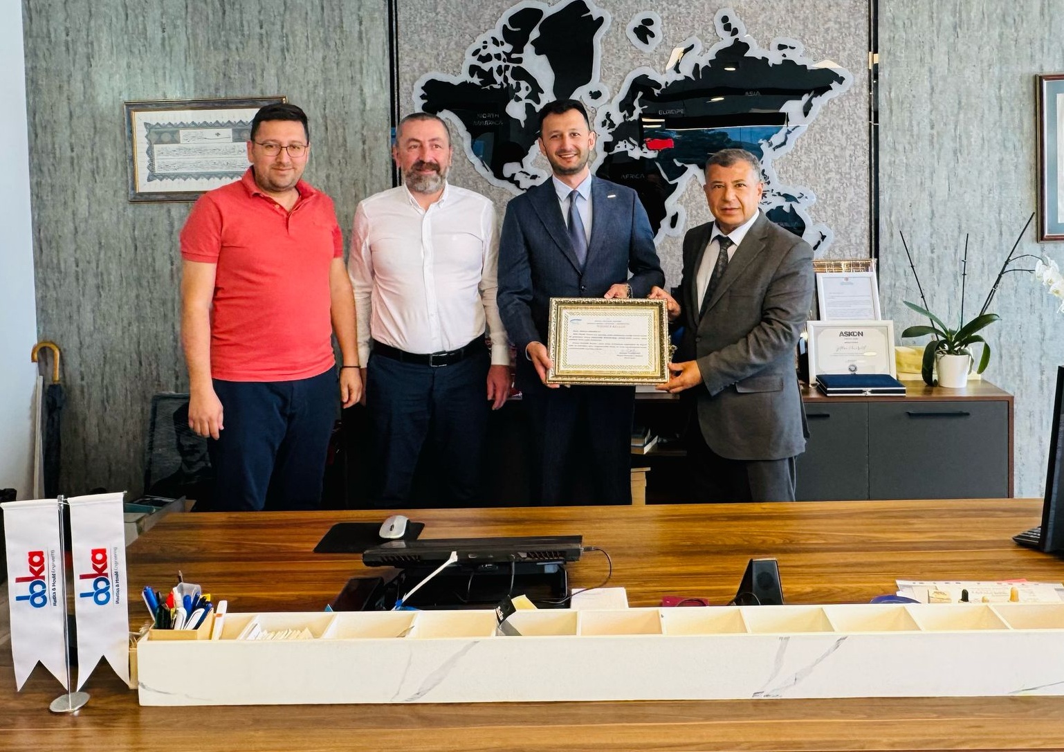 Doka Plastik'e Kadın İstihdamına Katkısından Dolayı Teşekkür Belgesi